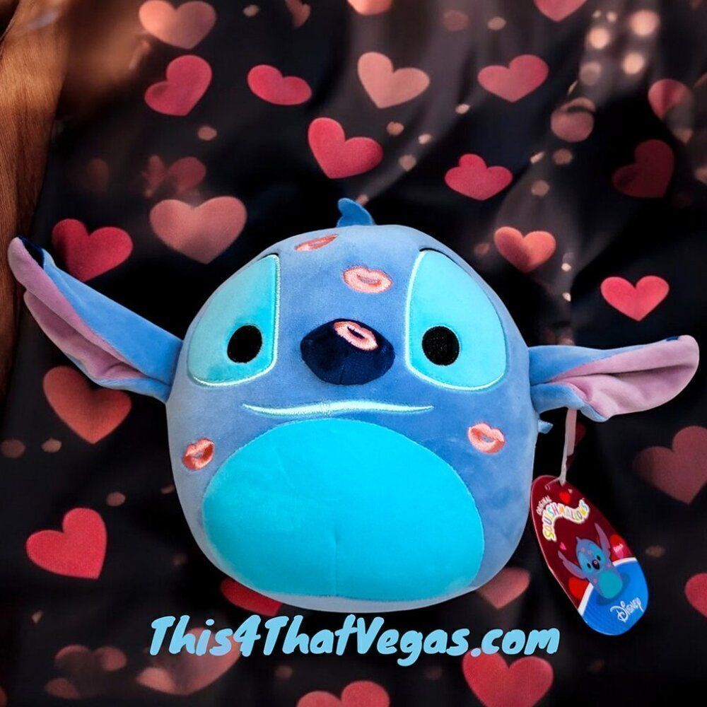 Squishmallow Stitch with kisses Valentine